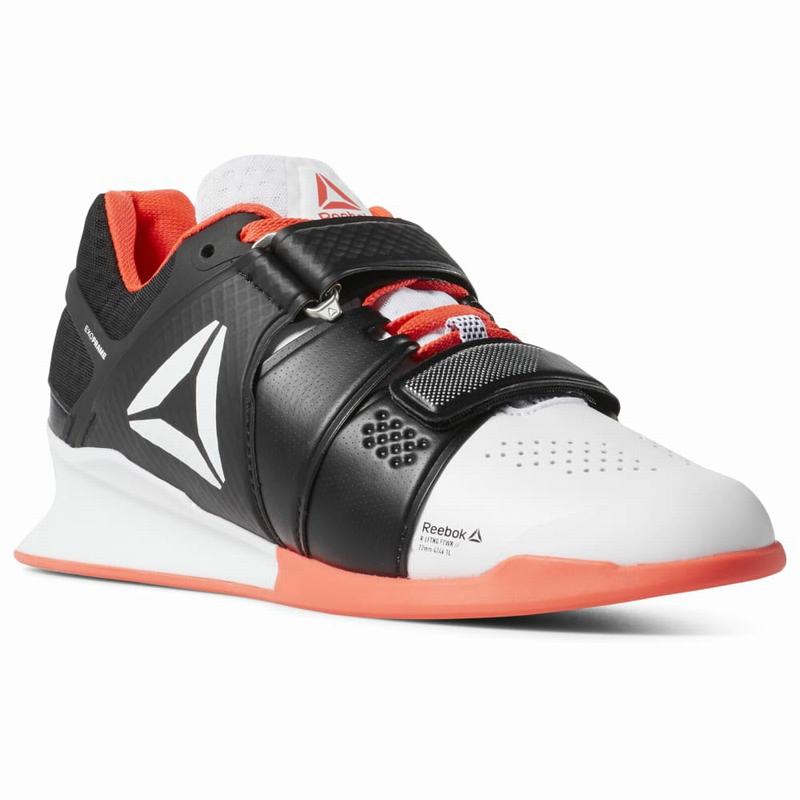 Reebok Legacy Lifter Botasky Damske - Biele/Čierne/Červené/Strieborne VF3135RZ